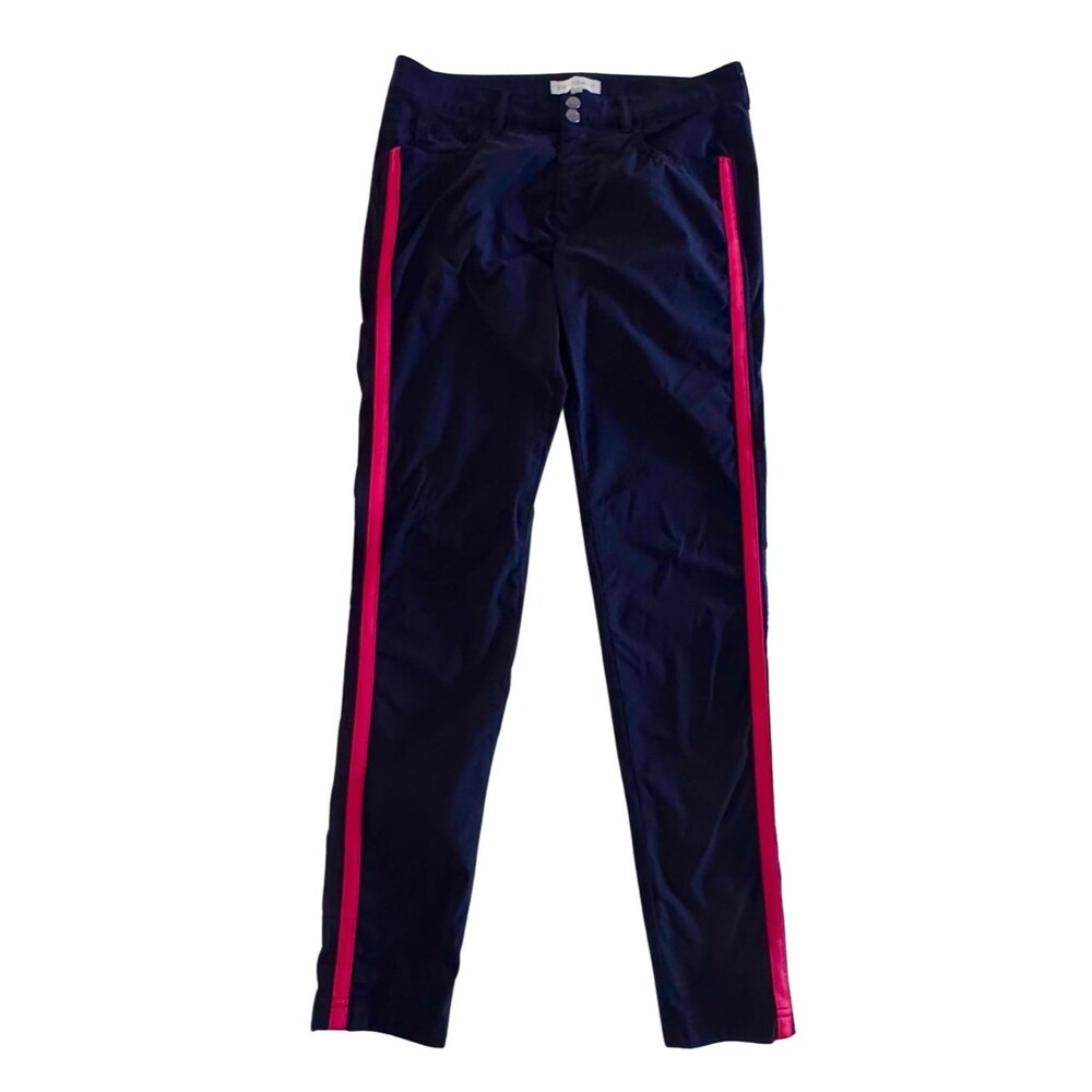 Anatomie Luisa Stripe Skinny Pant Women S Black Red Side Stripe Travel Slim